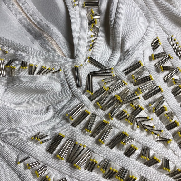 Herve Leger white dress size small - Picture 8 of 8